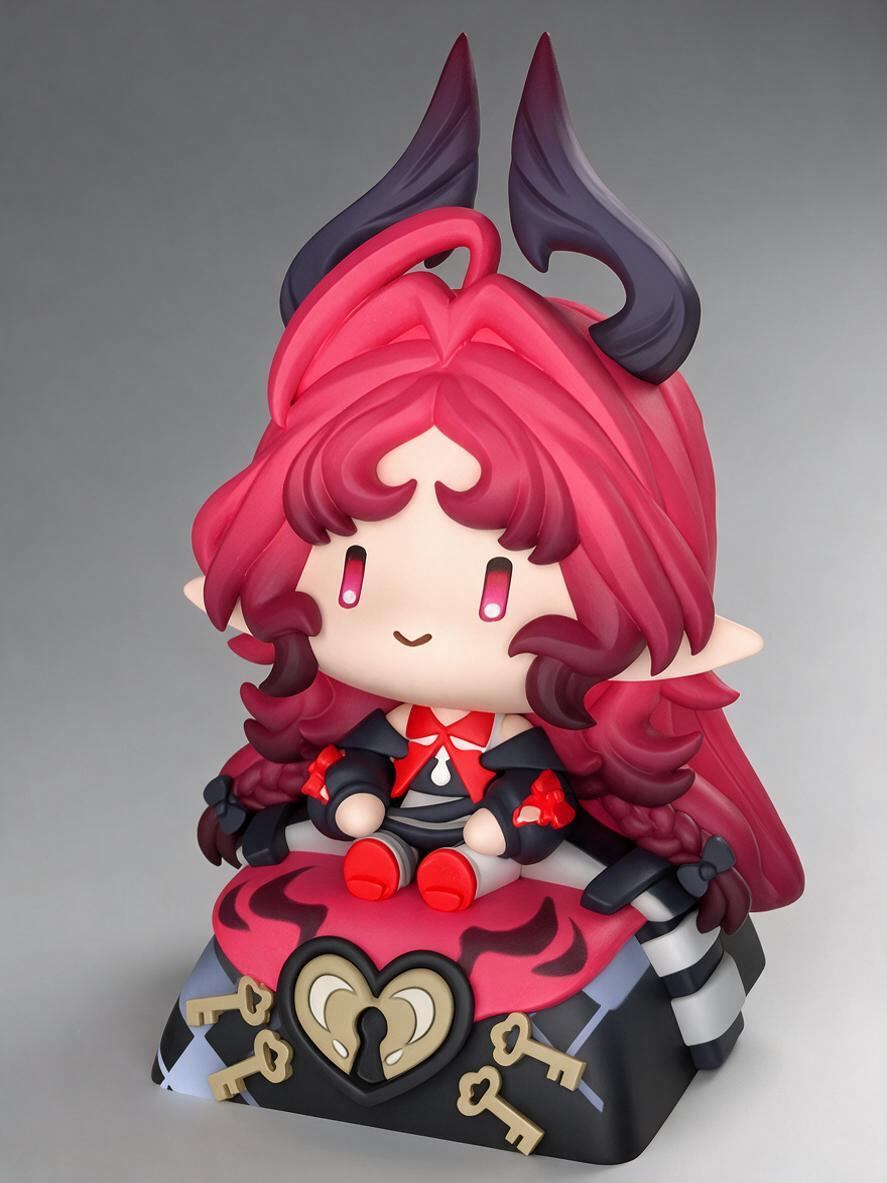 Arknights Resin Keycaps | Chibi Character Artisan Keycaps for Mechanical Keyboards