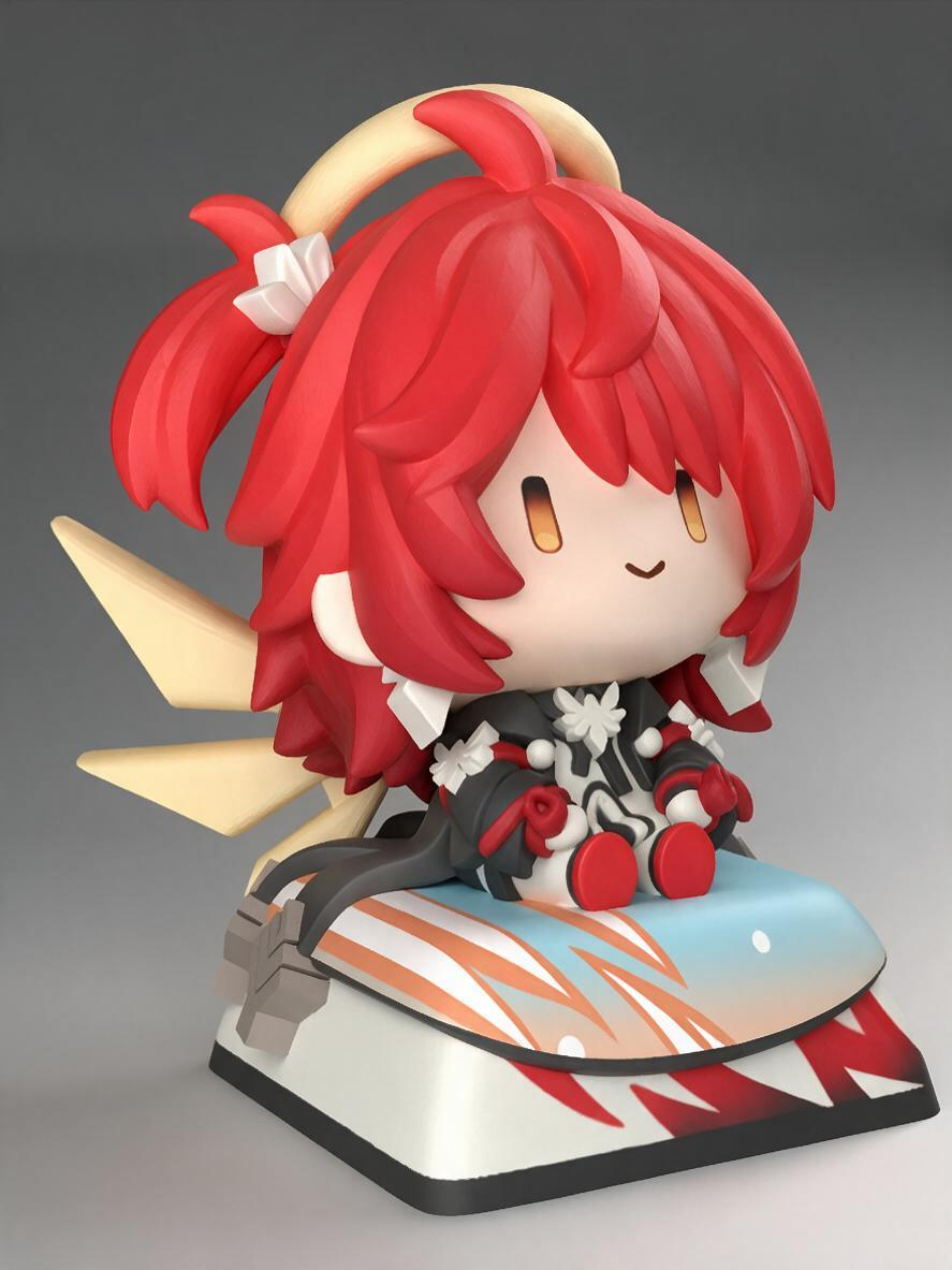 Arknights Resin Keycaps | Chibi Character Artisan Keycaps for Mechanical Keyboards