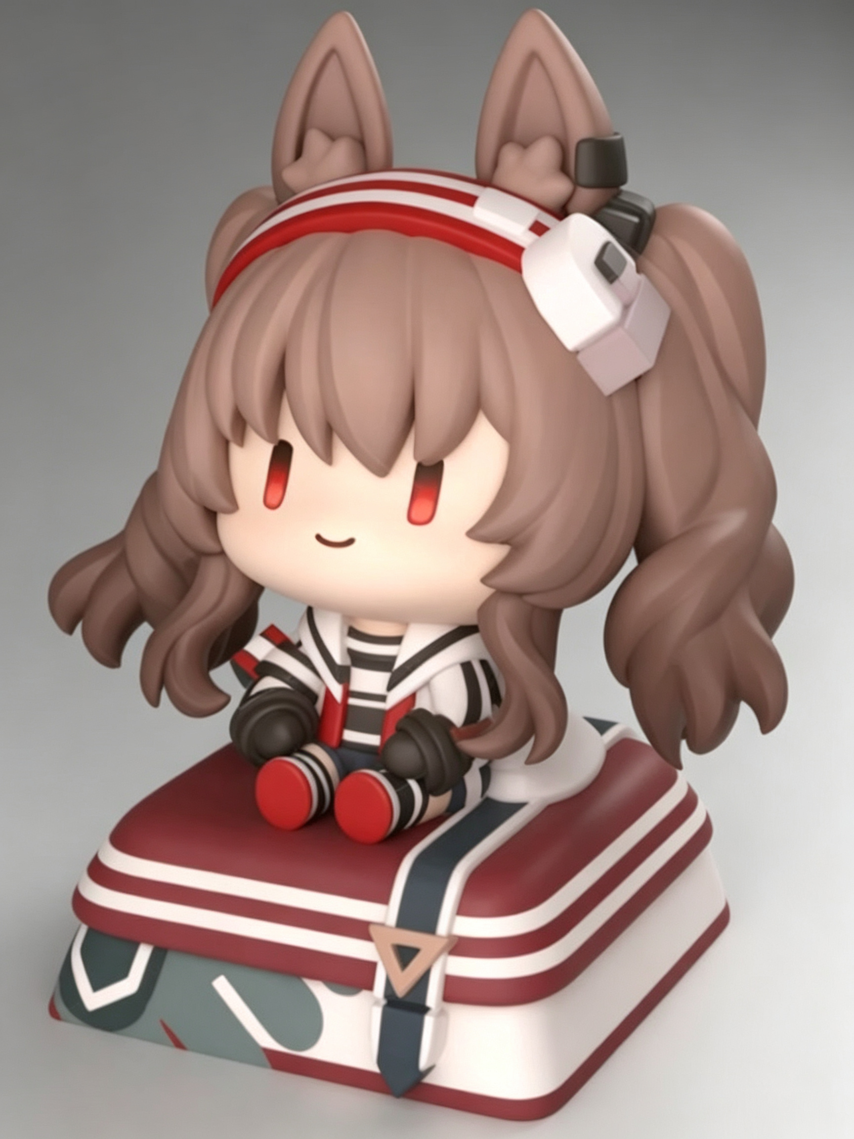 Arknights Resin Keycaps | Chibi Character Artisan Keycaps for Mechanical Keyboards