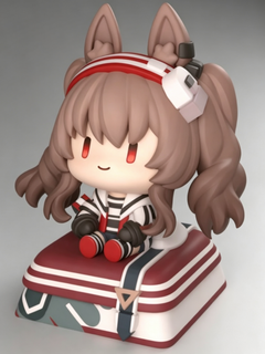 Arknights Resin Keycaps | Chibi Character Artisan Keycaps for Mechanical Keyboards