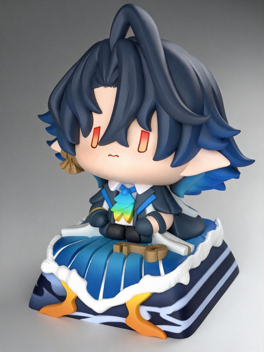 Arknights Resin Keycaps | Chibi Character Artisan Keycaps for Mechanical Keyboards