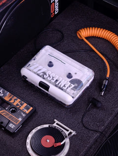 Zenless Zone Zero Inspired EZ-ZZZ Cassette Player | Black & White