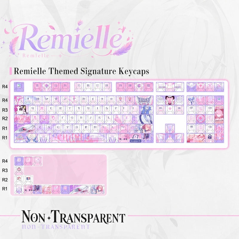 Zenless Zone Zero Keycap Set | Remielle Dan 122-Key PBT Custom Keyboard Keycaps