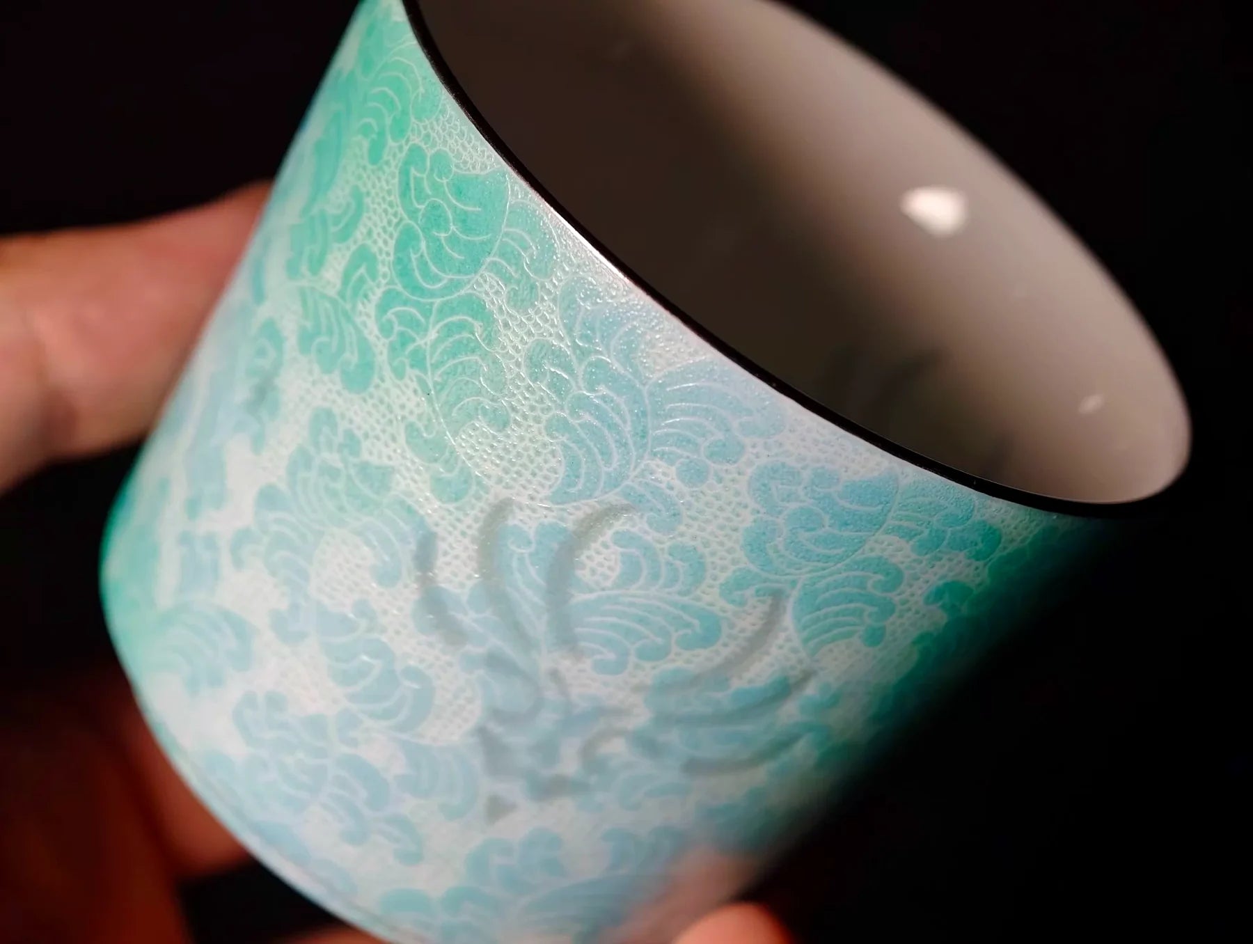 Genshin Impact Inspired Elemental Porcelain Cup | Anemo & Geo Platinum-Rim Editions