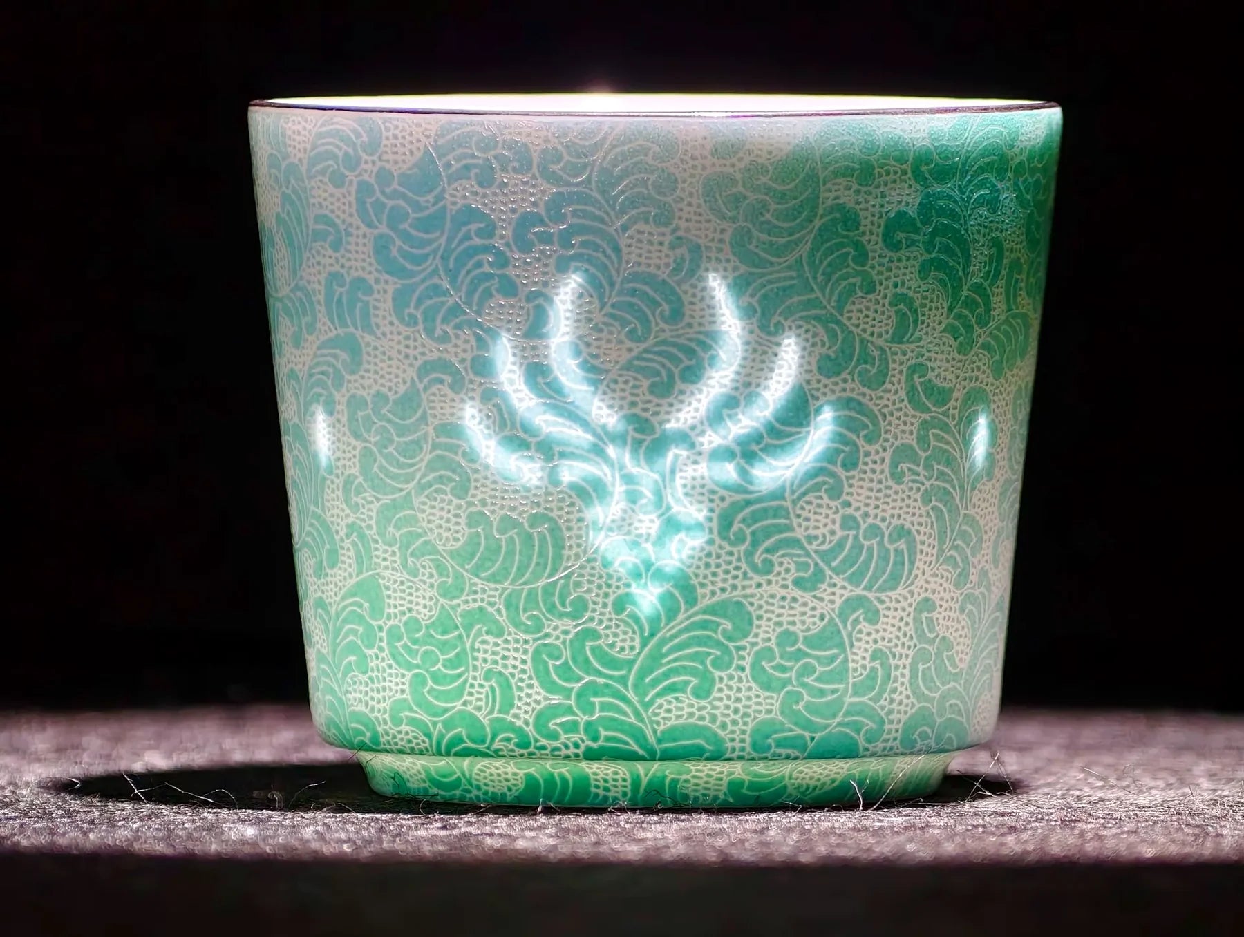 Genshin Impact Inspired Elemental Porcelain Cup | Anemo & Geo Platinum-Rim Editions