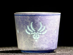 Genshin Impact Inspired Elemental Porcelain Cup | Anemo & Geo Platinum-Rim Editions
