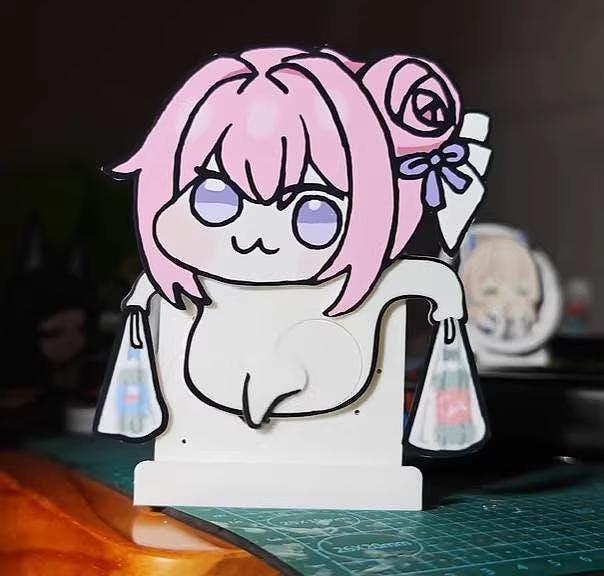 Goddess of Victory: Nikke Doro Chibi Meme Figure - Shopping Bag Struggle | ZZZ Vivian Chibi | Belle Chibi