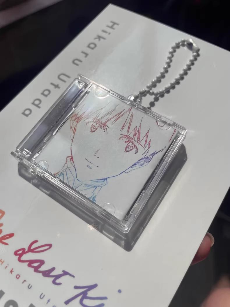 Shinji, Kaworu, Rei, Asuka Keychain & Mini CD - Evangelion One Last Kiss - Neon Genesis
