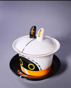 Zenless Zone Zero Eous Gaiwan Tea Set | Bunny-Ear Ceramic Teacup