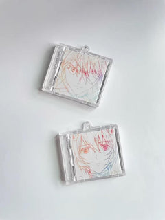 Shinji, Kaworu, Rei, Asuka Keychain & Mini CD - Evangelion One Last Kiss - Neon Genesis