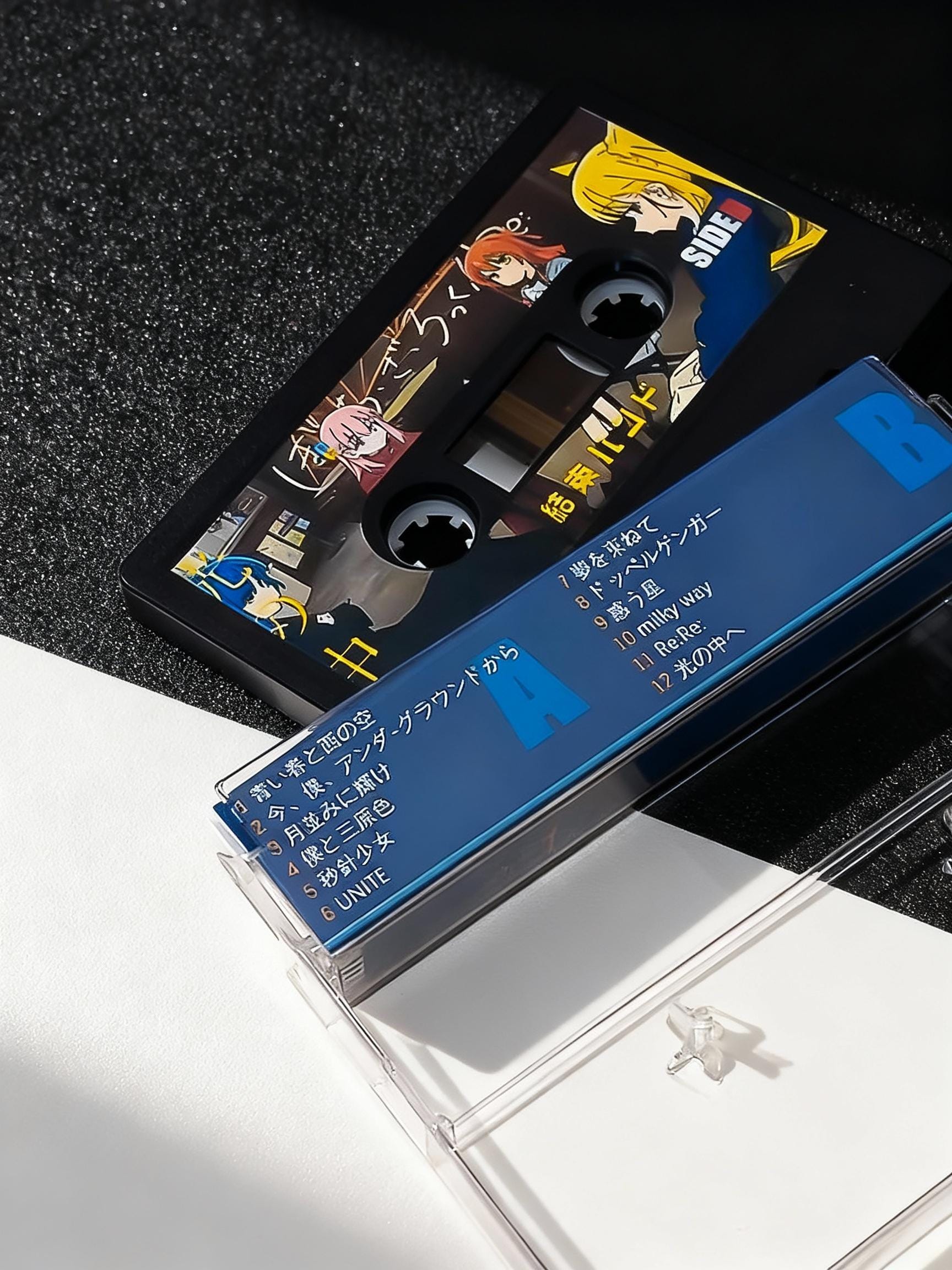 Bocchi the Rock! Inspired Custom Cassette Tape | Kessoku Band Fan-Made Sleeve Edition | Record-Your-Own Mix