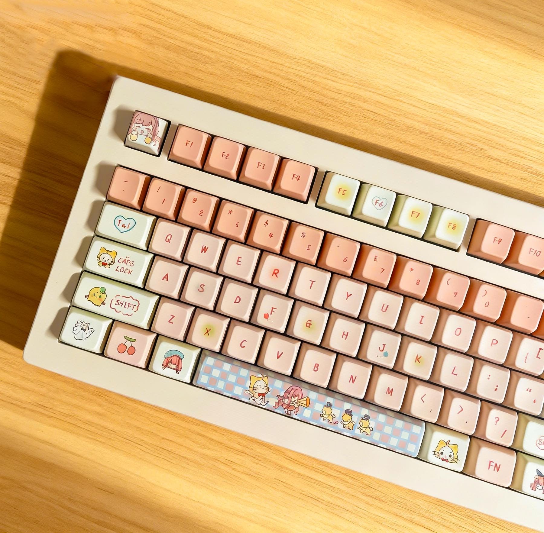 Infinity Nikki Keycap Set - Nikki theme | 146 Keys Custom Mechanical Keyboard Caps | MDA Profile