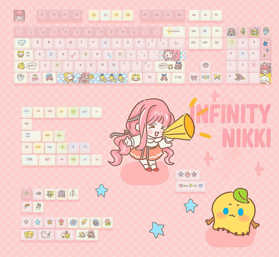 Infinity Nikki Keycap Set | 146-Key PBT MDA Custom Keycaps
