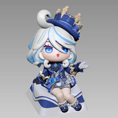Genshin Impact Furina Chibi-Figure Keycap | Universal Keycap Fit