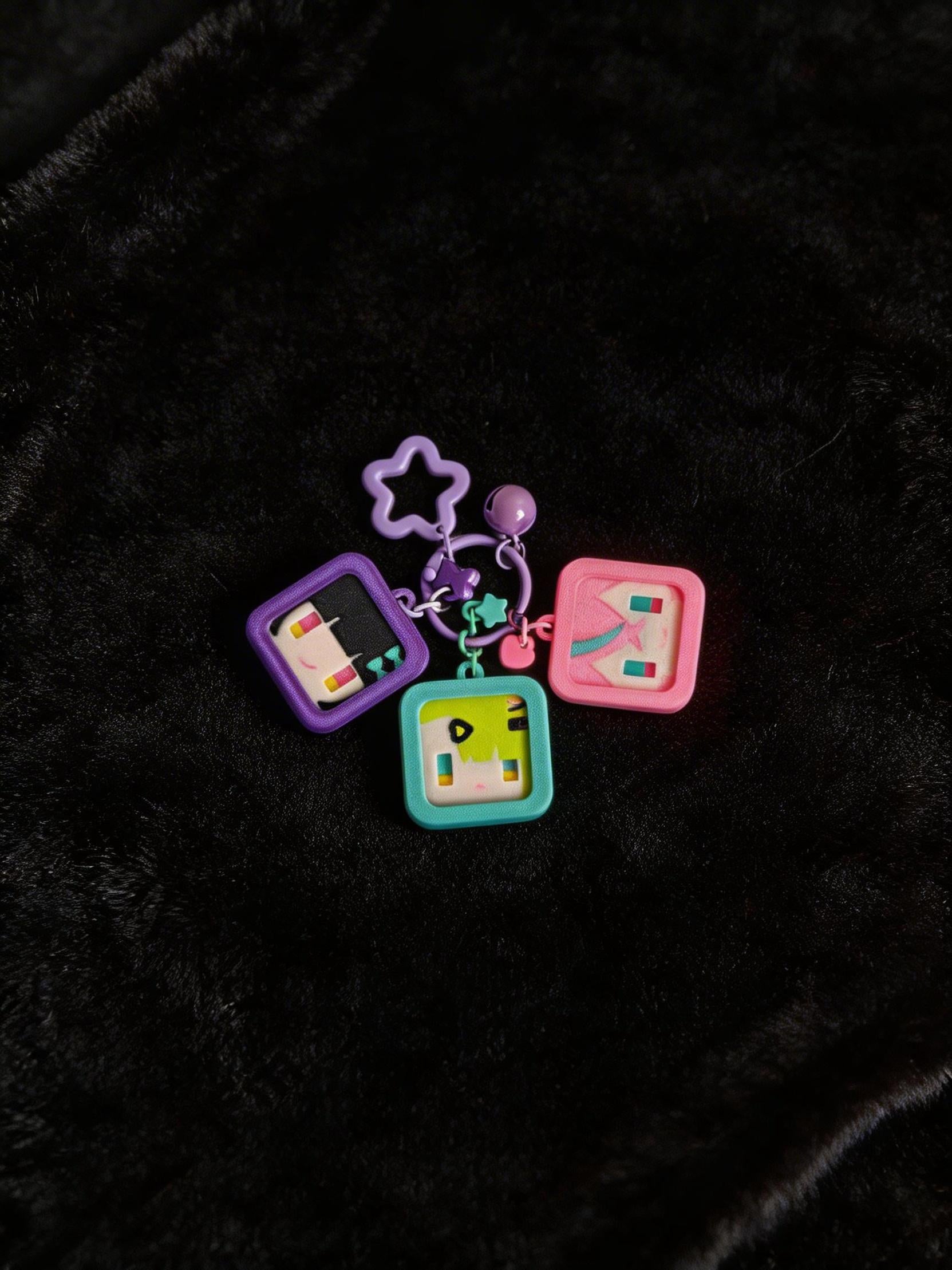 Angels of Delusion 3D Printed Keychain & Pendant - Geometric 4cm Cube Design | in-Game Replica