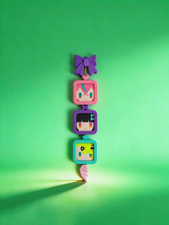 Angels of Delusion 3D Printed Keychain & Pendant - Geometric 4cm Cube Design | in-Game Replica