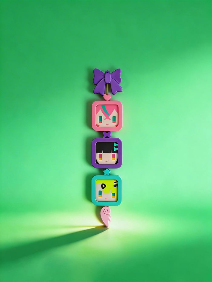 Angels of Delusion 3D Printed Keychain & Pendant - Geometric 4cm Cube Design | in-Game Replica