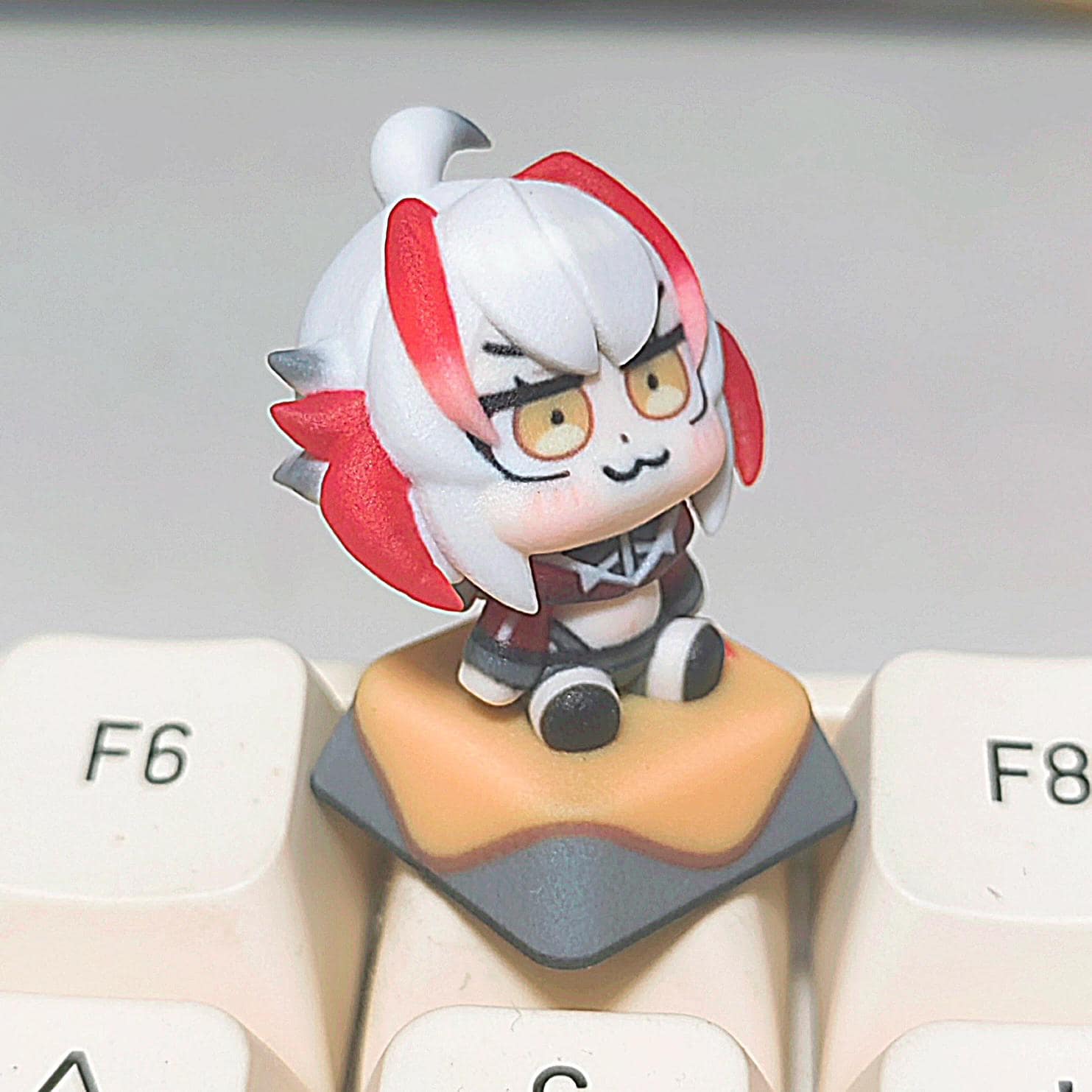 Arknights Chibi-Figure Keycap, Desk Decor | Universal Keycap Fit