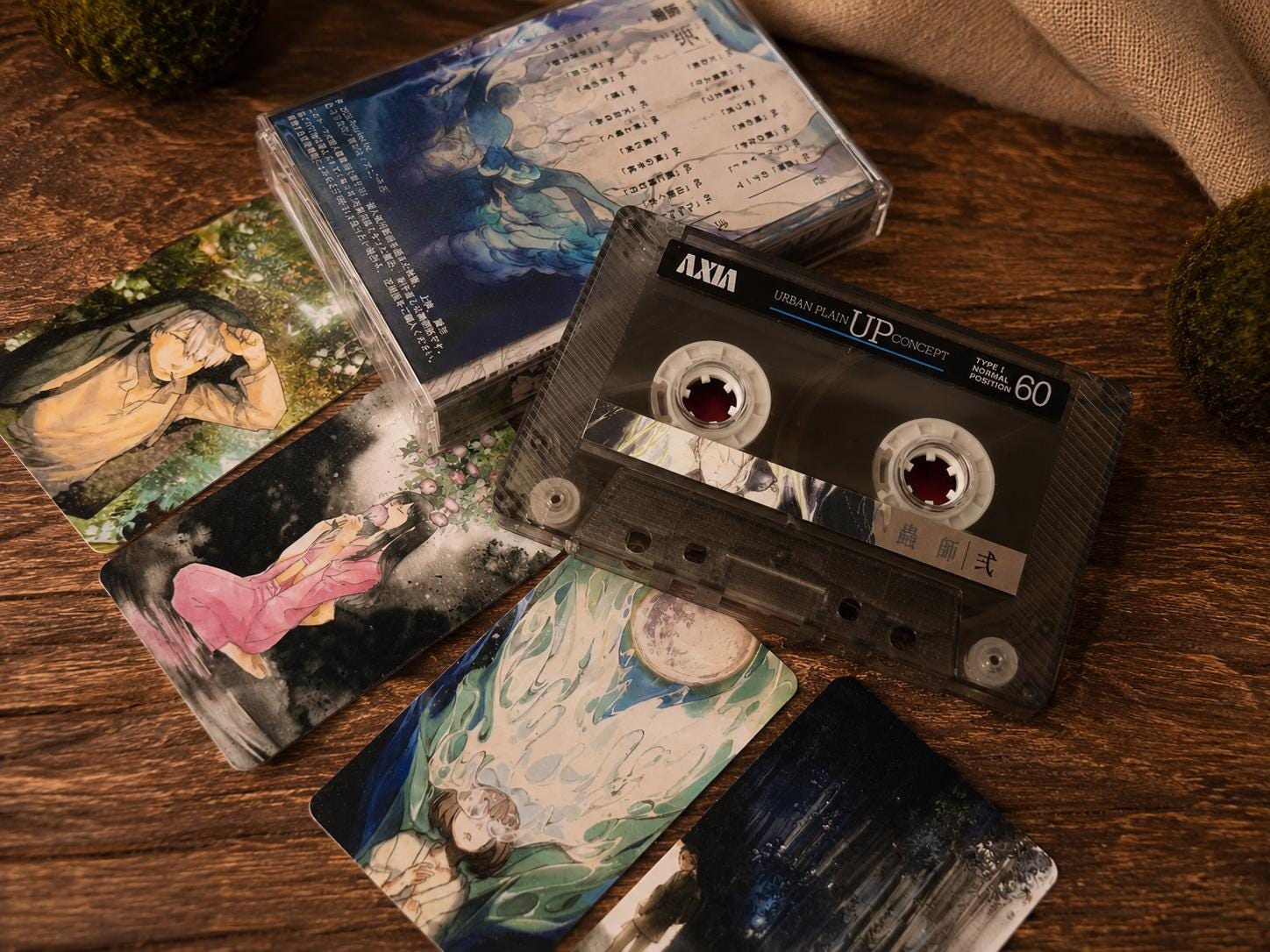 Mushishi Inspired Custom Cassette Tape | Fan-Made Sleeve Edition | Record-Your-Own Mix
