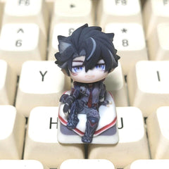 Genshin Impact Wriothesley Chibi-Figure Keycap | Universal Keycap Fit