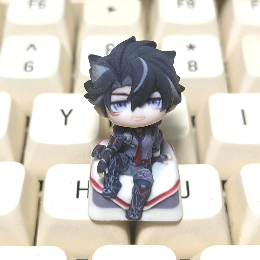 Genshin Impact Wriothesley Chibi-Figure Keycap | Universal Keycap Fit