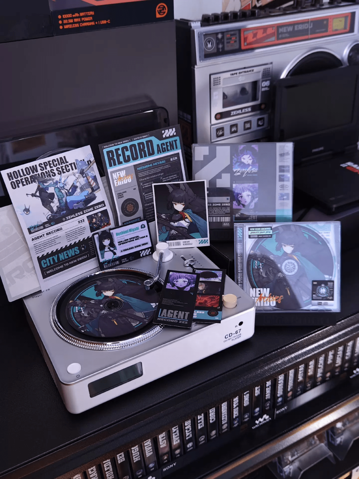 Zenless Zone Zero Agent Archive Collector’s Set | ZZZ NFC ID Card & CD/DVD Memorabilia - KSS ANIMEHoshimi Miyabi