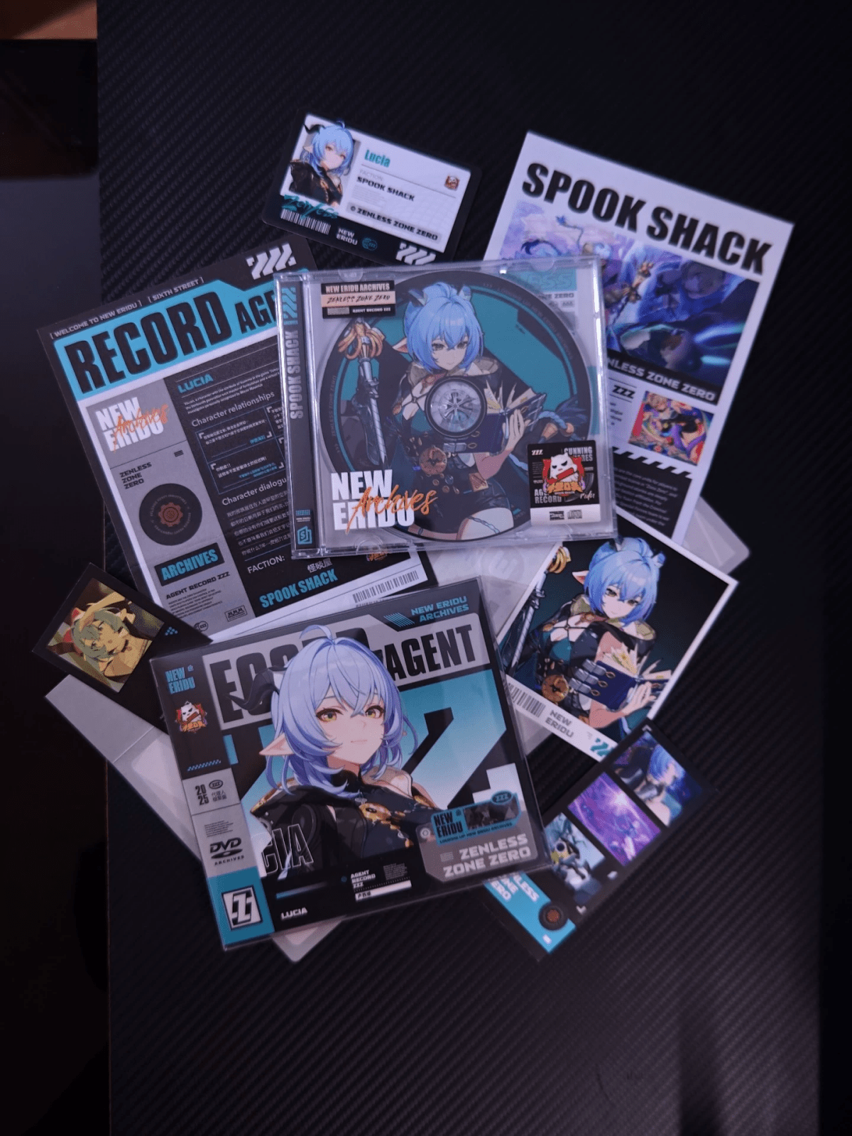 Zenless Zone Zero Agent Archive Collector’s Set | ZZZ NFC ID Card & CD/DVD Memorabilia - KSS ANIMELucia Elowen