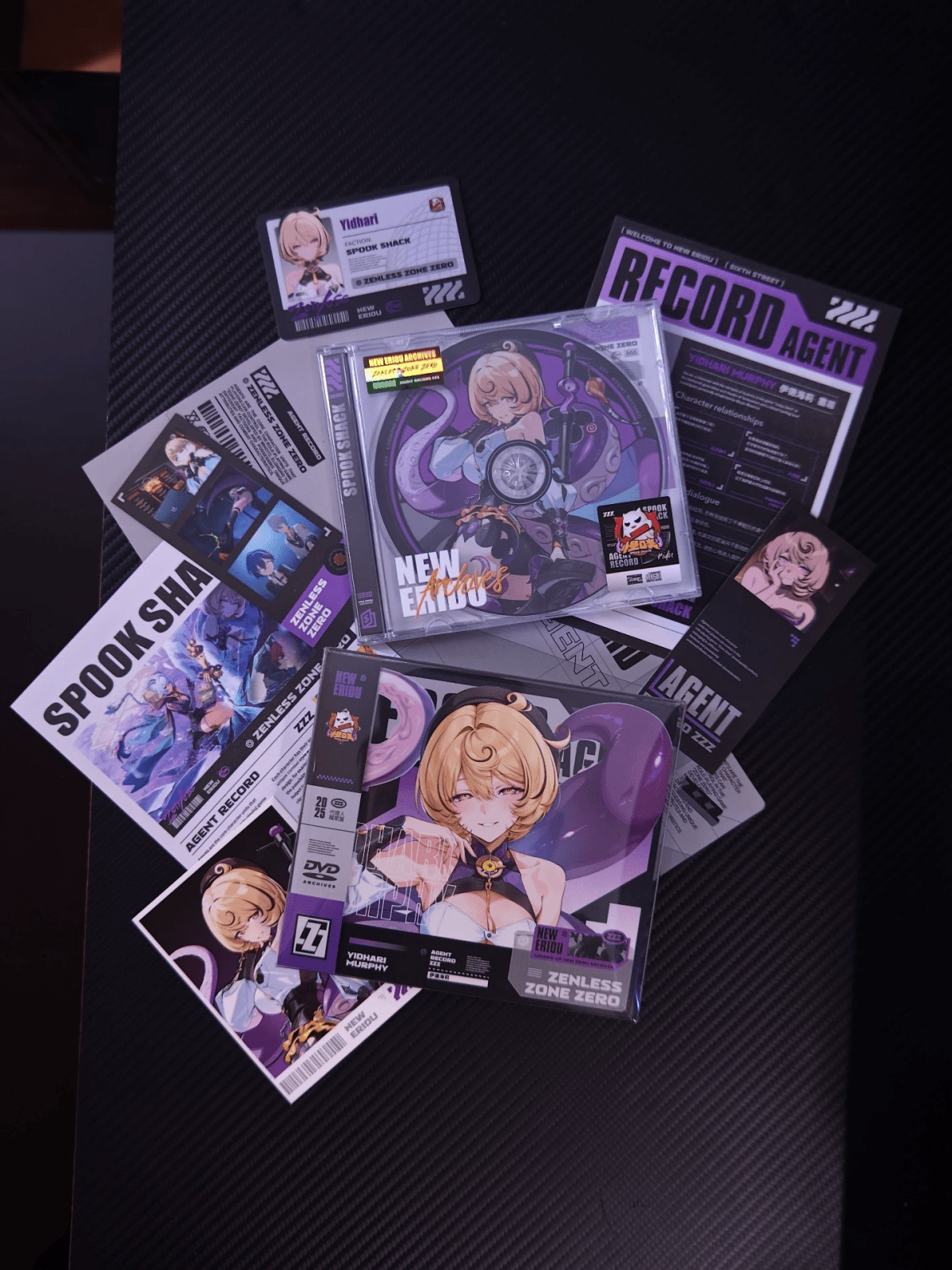 Zenless Zone Zero Agent Archive Collector’s Set | ZZZ NFC ID Card & CD/DVD Memorabilia - KSS ANIMEYidhari Murphy