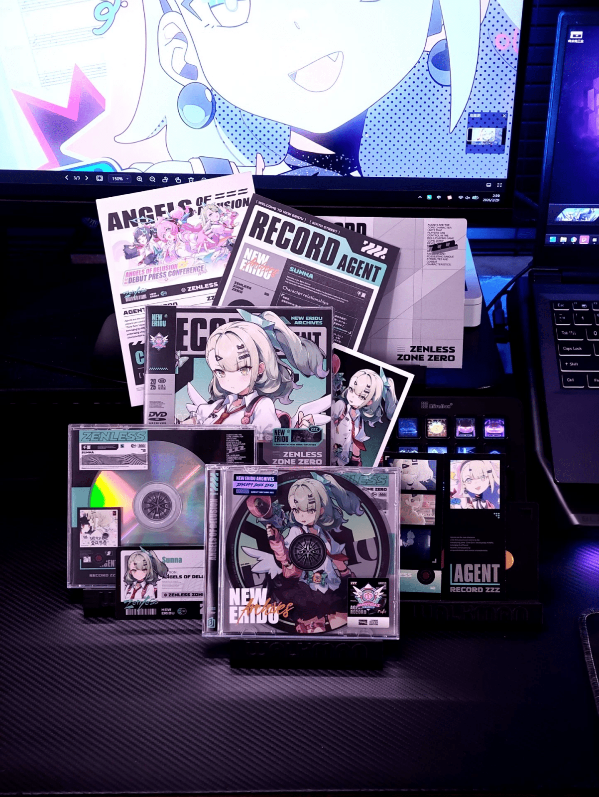 Zenless Zone Zero Agent Archive Collector’s Set | ZZZ NFC ID Card & CD/DVD Memorabilia - KSS ANIMESunna
