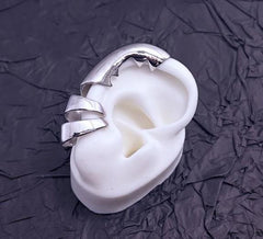 Zenless Zone Zero Ellen Joe-Inspired Metal Ear Cuffs Clip-On Earrings - Cosplay Accessory & Everyday Wear Jewelry - KSS ANIMEZenless Zone Zero Ellen Joe-Inspired Metal Ear Cuffs Clip-On Earrings - Cosplay Accessory & Everyday Wear Jewelry