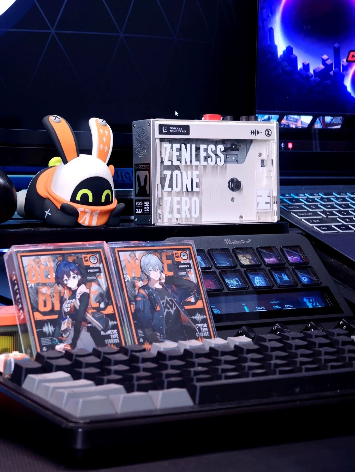 Lecteur de cassettes Zenless Zone Zero, musique rétro, lecteur de cassettes portable