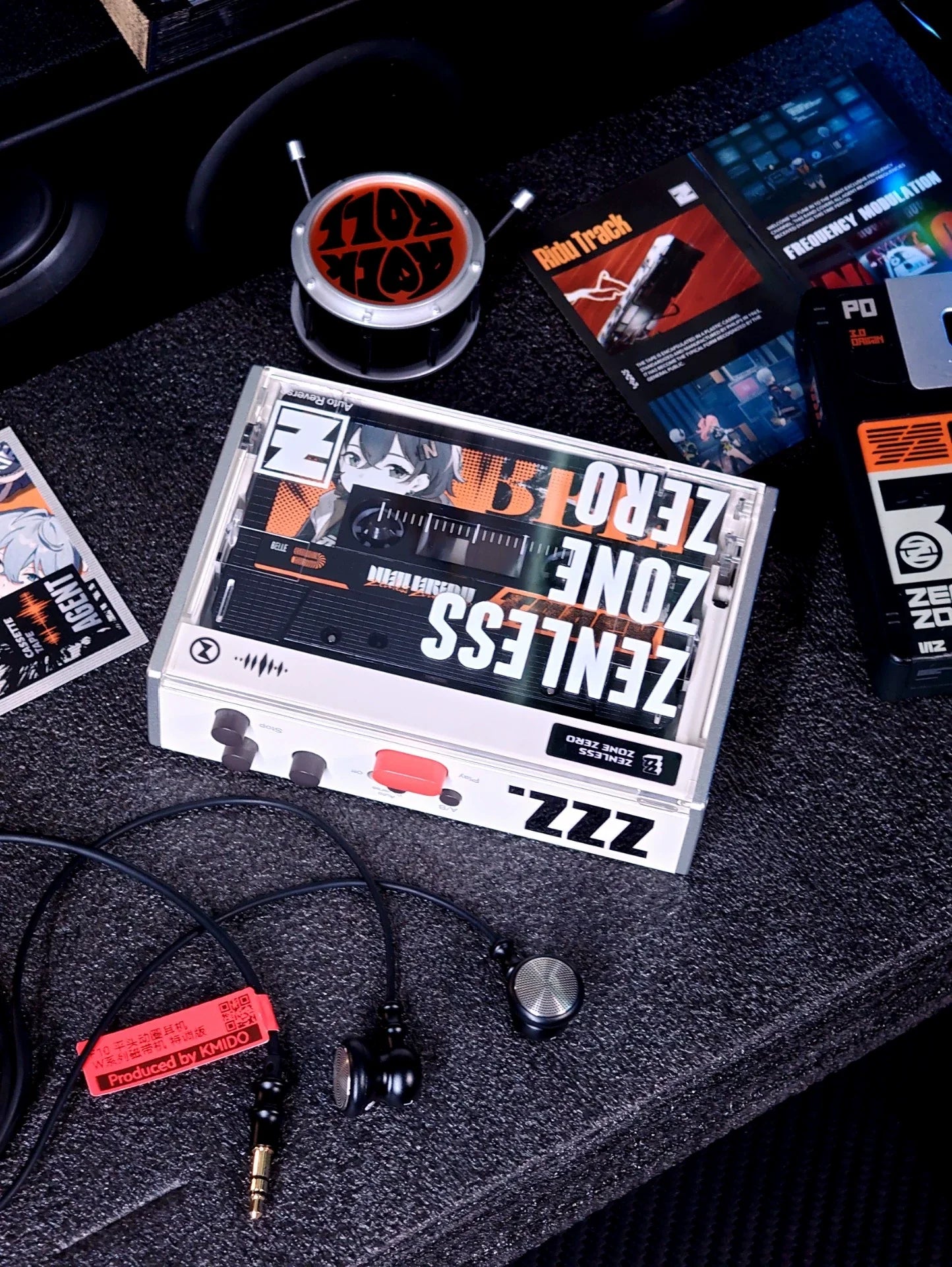 Lecteur de cassettes Zenless Zone Zero, musique rétro, lecteur de cassettes portable