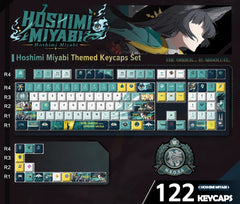 Zenless Zone Zero Keycap Set | Hoshimi Miyabi 122-Key PBT Custom Keyboard Keycaps - KSS ANIMEZenless Zone Zero Keycap Set | Hoshimi Miyabi 122-Key PBT Custom Keyboard Keycaps