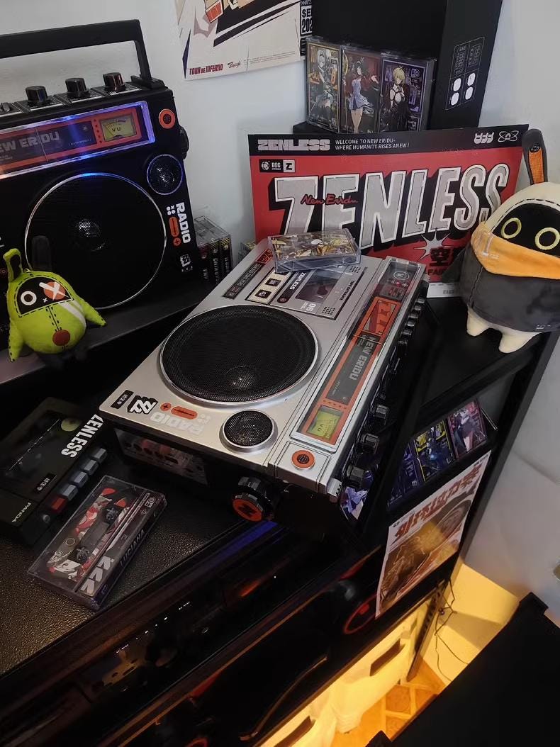 Zenless Zone Zero Inspired Cassette Master 06 Boombox | Retro Portable Cassette Player - KSS ANIME