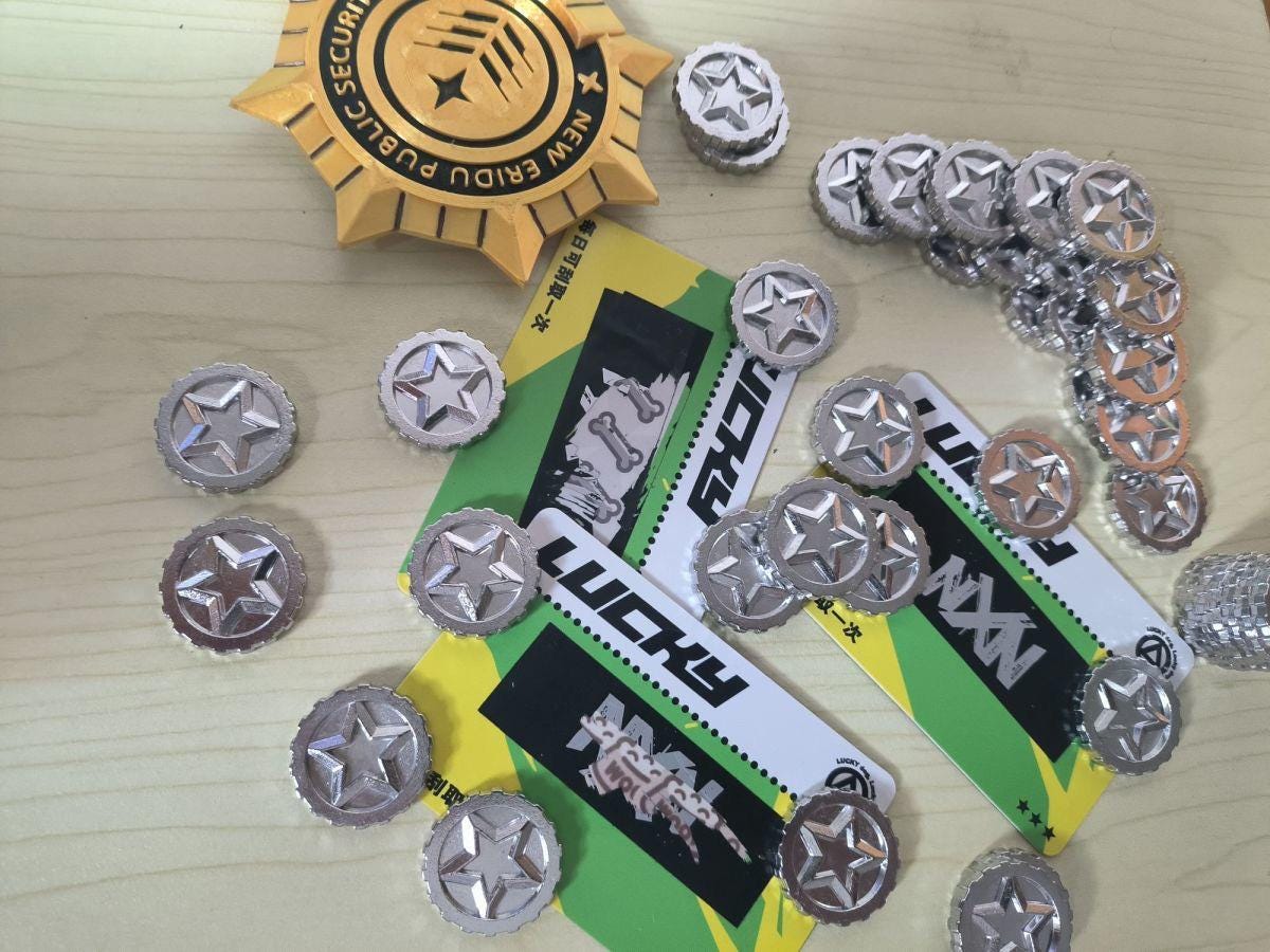 ZZZ Scratch Cards & Denny Coin Set | Handmade Zenless Zone Zero Game Collectible - KSS ANIMEZZZ Scratch Cards & Denny Coin Set | Handmade Zenless Zone Zero Game Collectible